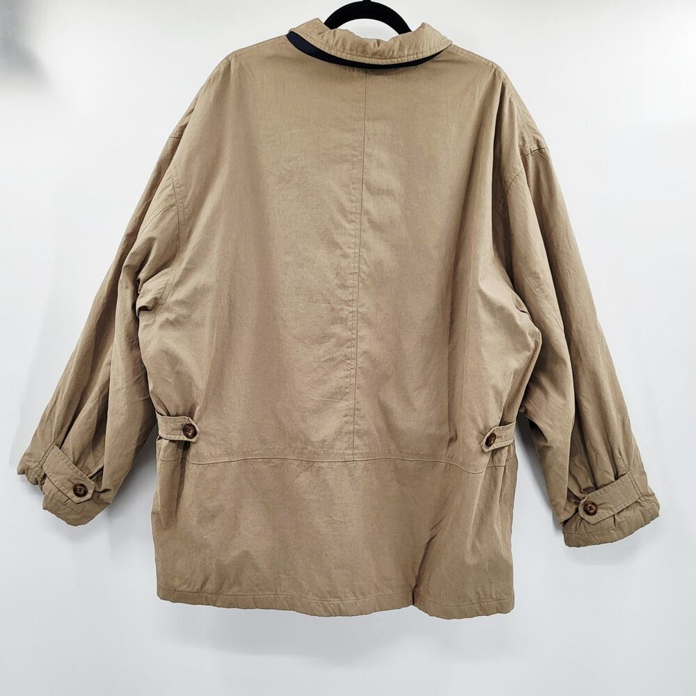 Vintage Brooks Brothers Men’s Size XL Tan Coat Long-sleeve Quilted Lined - Picture 2 of 10